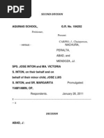 Aquinas School v Inton