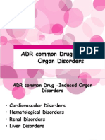 ADR Common Drug - Induced Organ Disorders