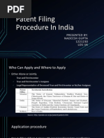 Patent Filling Procedure in India