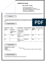 Mr. Pintu Laha: Curriculum Vitae