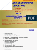 TEMA 4. Comunicación en El Contexto Deportivo