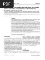 The Association of Thyroid Function With Carotid Artery Plaque