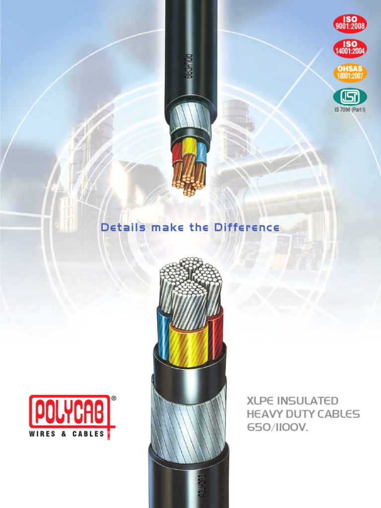 1.1 KV Grade XLPE Cables | PDF | Cable | Insulator (Electricity)