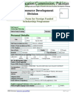 HEC Form For FFSP Schemes IUE