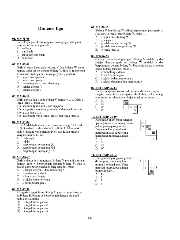 Geometri Kubus dan Limas dalam 3D | PDF