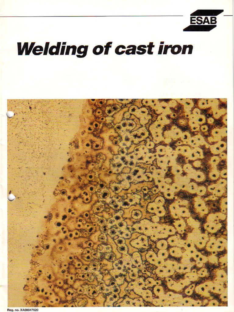 GUIDE Weld Cast Iron Esab PDF | PDF | Cast Iron | Welding