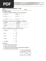 9 Ano Lista 01 Conjuntos Numericos