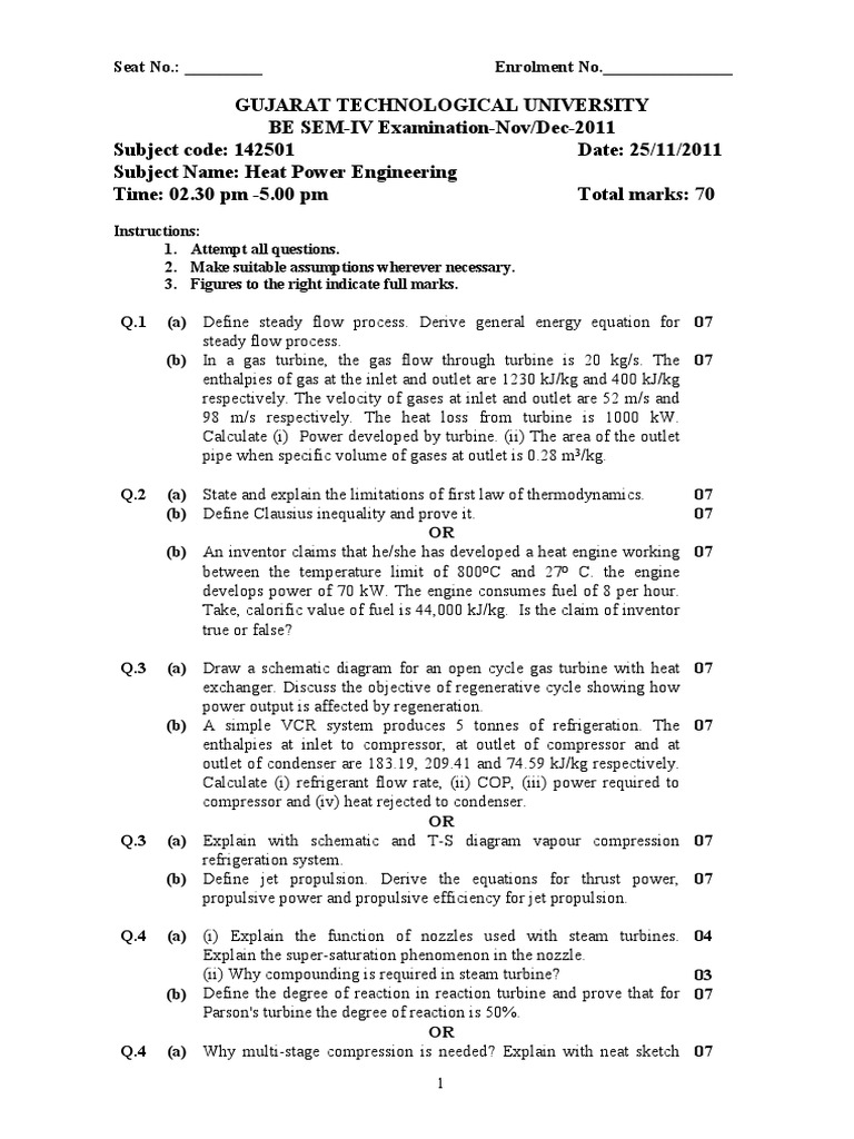 Heat Power Engineering | PDF