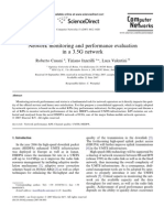 Network Monitoring and Performance Evaluation in A 3.5G Network