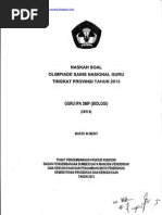 Download Naskah Soal OSN Guru IPA Biologi SMP 2013 Tingkat Propinsipdf by Ikhwan Asri SN203420771 doc pdf