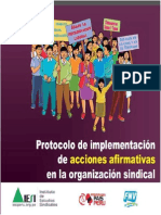 Protocolos para implementar acciones afirmativas de género en los sindicatos