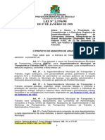 Câmara Municipal de Aracaju - LEI - 2576 - Adequa A SMTU Às Exigências Do Código de Trânsito