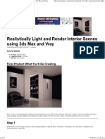 Realistically Light and Render Interior Scenes Using 3ds Max and Vray