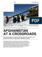Afghanistan at A Crossroads: Recommendations For The UN Security Council On The 2014 UNAMA Mandate