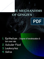 Defense Mechanism of Gingiva