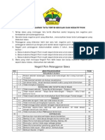 Kartu Pelanggaran Tata Tertib Sekolah Dan Negatif Poin