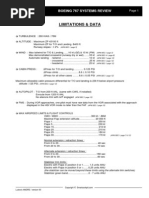B767 Limitations