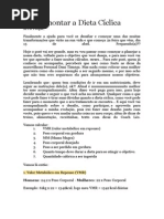 Como montar a Dieta Cíclica