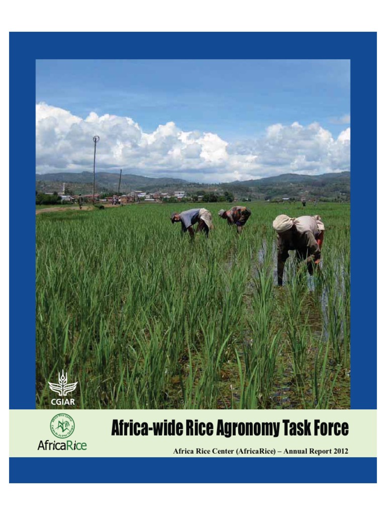 Africa-Wide Rice Agronomy Task Force Africa Rice Center (AfricaRice ...