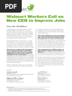 OUR Wal-Mart Letter