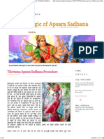 Tilottama Apsara Sadhana Procudure 