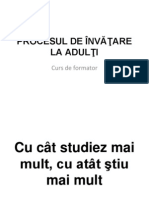 Procesul de Învăţare La Adulţi