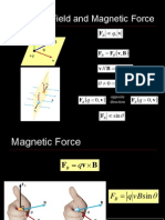 Magnetic Field and Magnetic Force: B V F F