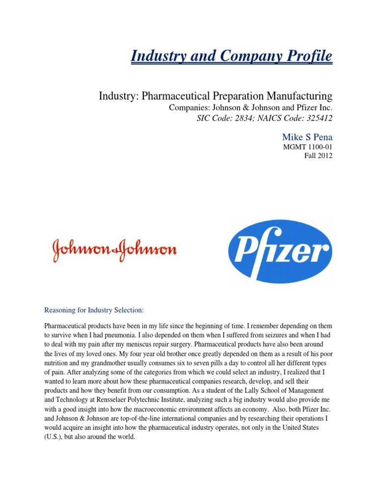 Industry & Company Profile PDF Clinical Trial Pharmacy