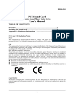 Manual Genius-Audio PCI Sound Card