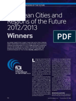 European Cities of The Future 2012 FULL RESULTS