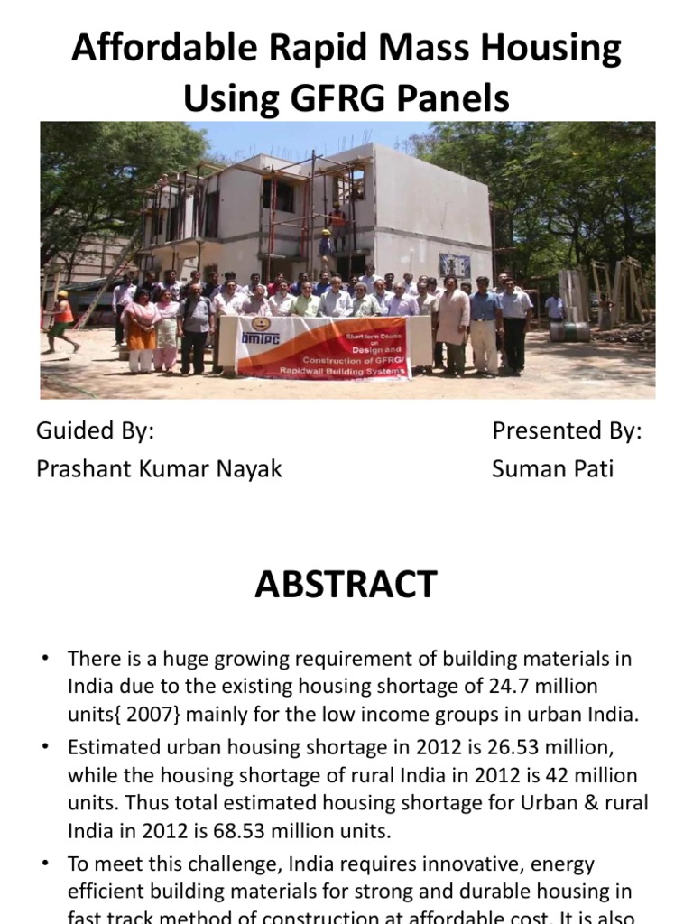 Gfrg Wall Panels Pdf Seminor