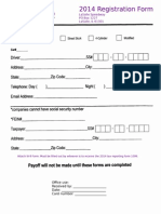 LaSalle Speedway Track Registration form