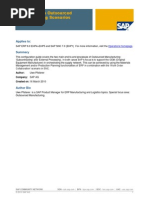 SNC-Setup Outsourced Manufacturing Scenario in SNC