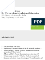 Internet für Architekten - Der Weg zur erfolgreichen Internetpräsentation