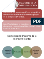 Trastornos de La Expresion Escrita - Maestria Usma