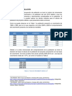 Poblacion de Proyecto y Comsumo