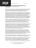 Wall Street's Fraud and Solutions For Systemic Peril: Janet Tavakoli