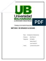 Metodo de Branch y Bound