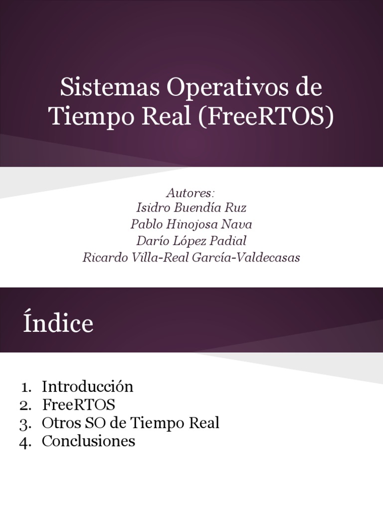 Introducción a FreeRTOS y RTOS | PDF | Kernel (sistema operativo ...