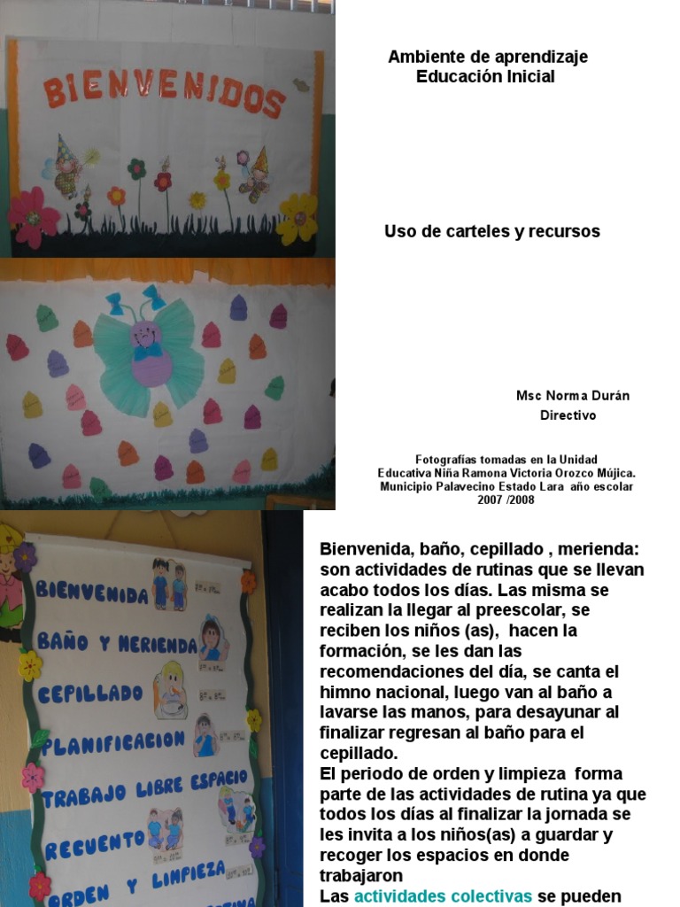 Ambiente de Aprendizaje | PDF | Educación de la primera infancia ...