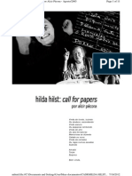 Hilda Hilst Call For Papers, Por Alcir Pécora - Agosto-2005