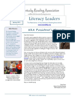 5 Literacy Leaders Newsletter
