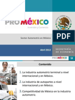 Sector Automotriz en México: Abril 2012