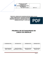 Instructivo Prueba de Estanqueidad en Líneas de Drenaje