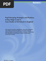 Download Pupil Grouping Strategies and Practices at Key Stage 2 and 3-Research Report by ttrb SN20360072 doc pdf