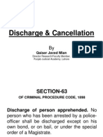 Discharge and Cancellation