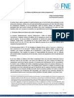 Sistema Chileno de Libre Competencia, FNE 2011