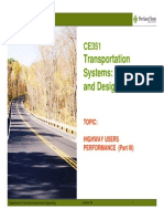 Transportation Systems: Planning and Design: Topic: Topic: Highway Users Performance (Part Iii)