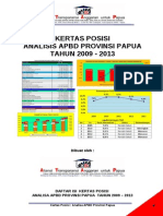 Kertas Posisi Apbd Provinsi Papua Tahun 09 - 13