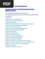 Download ETL Testing Interview Questions and Answers by atoztarget SN203614703 doc pdf